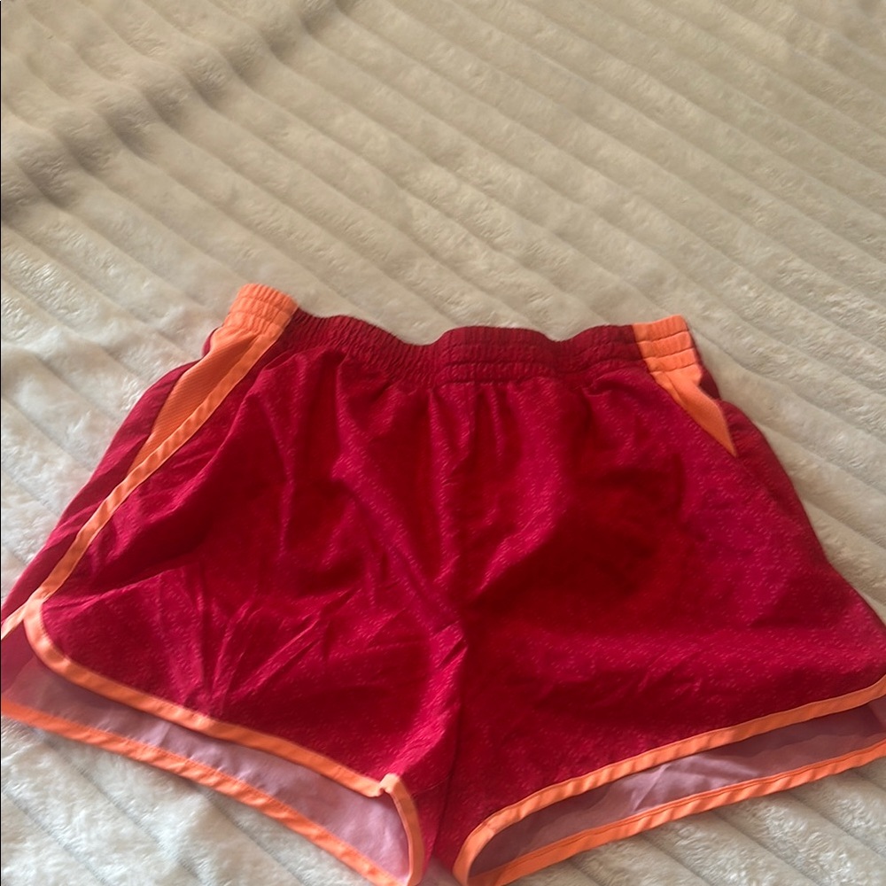 Champion Red and Orange Athletic Shorts Lightweight Design